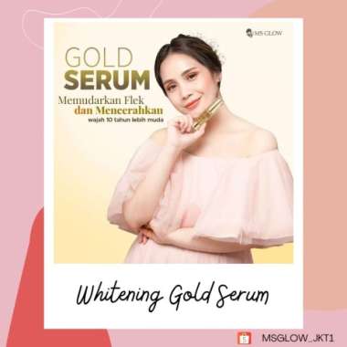 Whitening gold serum ms glow