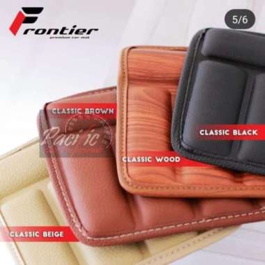 karpet mangkok mobil 5d frontier all new innova reborn 3 baris - Hitam Wood