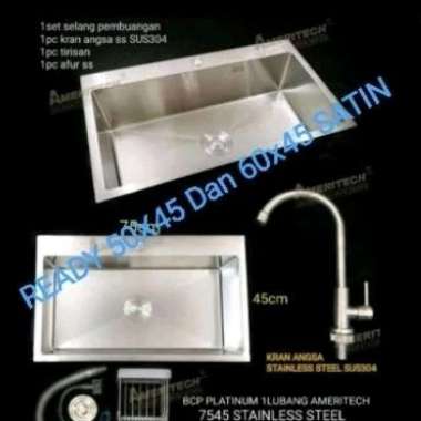 Kitchen Sink / BCP Single Stainless Ameritech- MEDAN 50x45