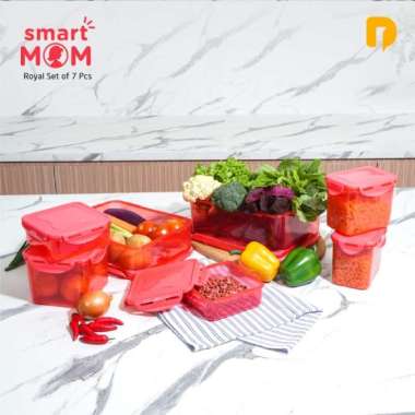 Toples Penyimpanan Kulkas Smart Mom Royal Set
