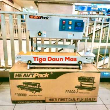 Continous Band Sealer Mesin segel plastik FR-800PV Vertikal HEAVYPACK