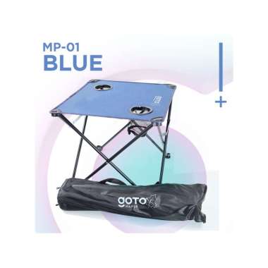 Goto Maple Folding Table Meja Lipat Outdoor Camping Piknik Portable MP-01 BLUE