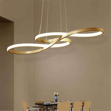 Gantung Tali LED 58 W Notasi Musi Emas