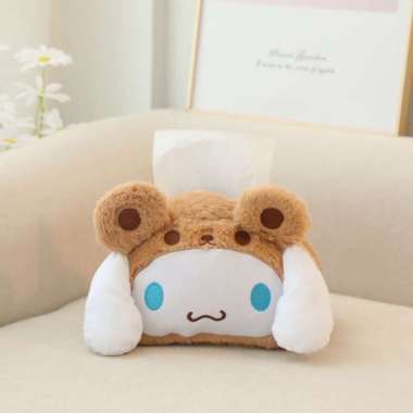 Tempat Tisu Boneka Cinnamoroll Kuromi Melody Tissue Cover Tas Kosmetik Sanrio PouchLucu Cinnamoroll