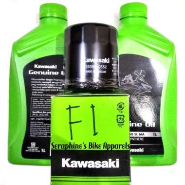 PAKET OLI KAWASAKI +FILTER OLI NINJA 250FI NEW NINJA Z250FI VERSYS 250