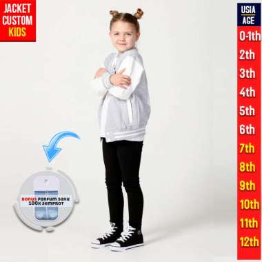 JAKET ANAK VARSITY POLOS () JACKET KIDS BASEBALL CUSTOM POLOS 1-2 tahun
