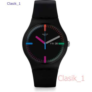 Original 100%!! SWATCH SUOB719 - Jam Tangan Pria - Hitam Garansi Resmi 2 tahun