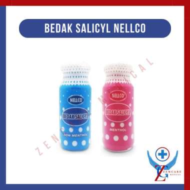 Bedak Salicyl Nellco Sebotol Isi 60 ML / Bedak Untuk Kulit Gatal Menthol