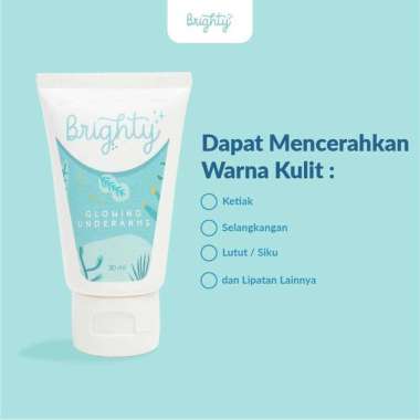 BRIGHTY Glowing Underarm x Underarm Scrub (LIMITED PACKAGE) Paket Pemutih Ketiak Ketek Terbaik Alami