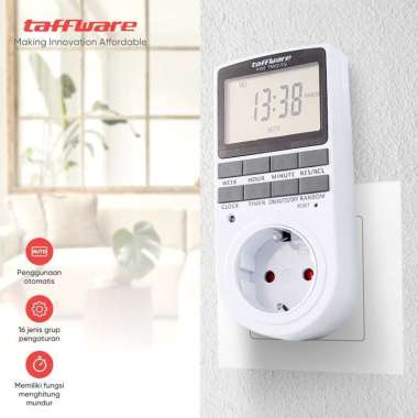 Stop Kontak Sakelar Timer Digital Dapat Diprogram