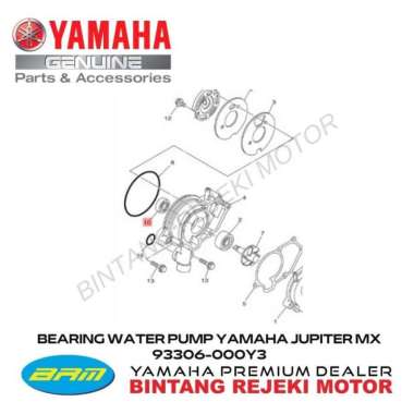 BEARING WATER PUMP JUPITER MX 93306-000Y3