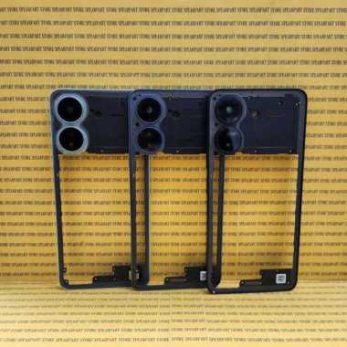 Bezel Tulang Tengah Xiaomi Redmi 13C ( Rangka Tutup Mesin ) Hitam