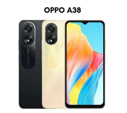 OPPO A38 RAM 6+6/128 GB GARANSI RESMI ORIGINAL BISA KREDIVO / PAYLATTER HITAM