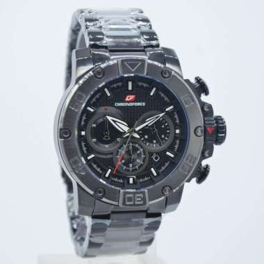 JAM TANGAN PRIA CHRONOFORCE 5257 / 5257G-6 ORIGINAL FULL BLACK