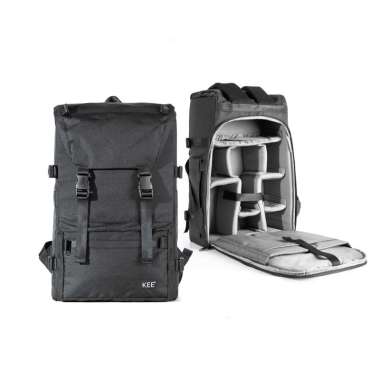 KEE Tas Kamera Ransel Rava Camera Backpack Black