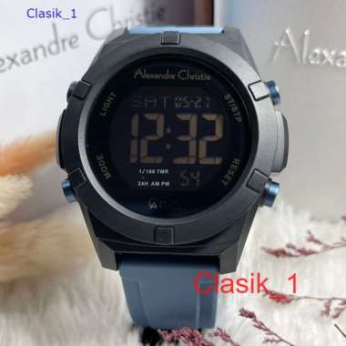 Original 100%!! Alexandre Christie Pria AC 9371 / AC9371 Black Blue Garansi Resmi 1 Tahun