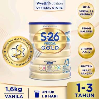 S-26 Tahap 3/S26 Procal Gold Tahap 3 Vanila 1600gr/1,6kg