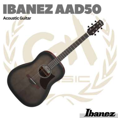 IBANEZ Advanced Acoustic AAD50 Acoustic Guitar | Gitar Akustik TCB