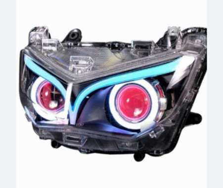 Projie led new nmax headlamp reflektor set projector biled new nmax