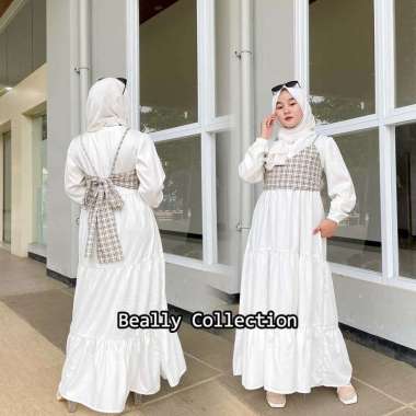 Amy Dress | Bella Vest | Dress Set | Gamis Tanktop | Gamis Vest | Gamis Tingkat | Gamis Pesta | Gami