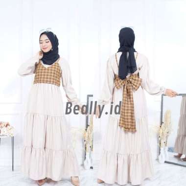 Amy Dress | Bella Vest | Dress Set | Gamis Tanktop | Gamis Vest | Gamis Tingkat | Gamis Pesta | Gami