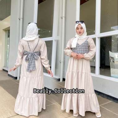Amy Dress | Bella Vest | Dress Set | Gamis Tanktop | Gamis Vest | Gamis Tingkat | Gamis Pesta | Gami