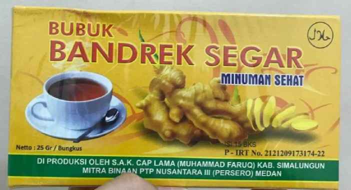 Minuman Bubuk Bandrek Segar S.A.K.Cap Lama Medan instant isi 15 sachet