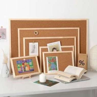 Wood Wall Hanging Message Bulletin Board Frame Notice Note Memo Board