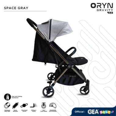 GEA Baby ORYN Gravity G2 Stroller / kereta dorong bayi space grey Multicolor