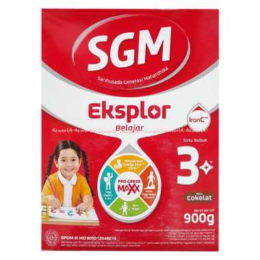 SGM Eksplor Rasa Coklat 3 Plus 900gr Susu SGM Coklat 3+ Exsplor Susu Formula Anak Usia 3-5atahun Cok