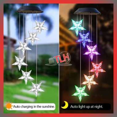 MODEL LAMPU HIAS GANTUNG TENAGA SURYA UNIK MINIMALIS KLASIK MODERN HIASAN UNTUK RUANG TAMU OUTDOOR T