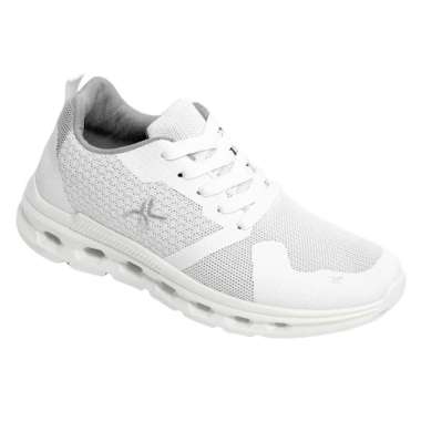 Dr. Kevin Sepatu Sport Pria Men Sneakers Sekolah Flyknit Tali 889-069 Putih 44