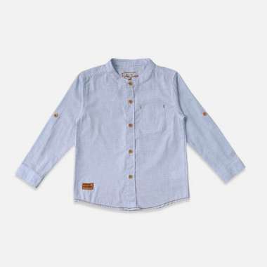 Shirt/ Kemeja Anak Laki Blue/ Rodeo Junior Stripe Shirt 4 tahun