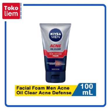 Nivea Facial Foam Men Acne Oil Clear Acne Defense 100mL