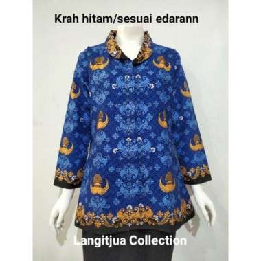 KORPRI BARU 2023 | SERAGAM PNS BLOUSE KORPRI JUMBO | BAJU ASN KORPRI WANITA XXL+Furing Korpri Sesuai