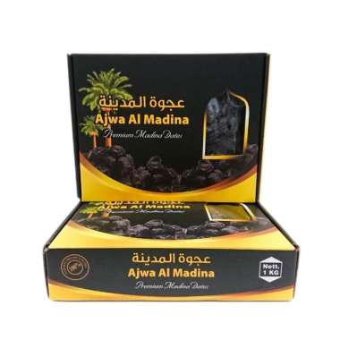 Kurma Ajwa Aliyah Al Madinah 1 kg - Azwa Dates / Korma Nabi Jumbo