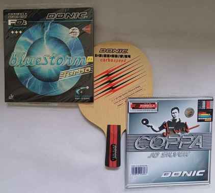 Bat Tenis Meja Penholder Donic Dua Sisi Karet