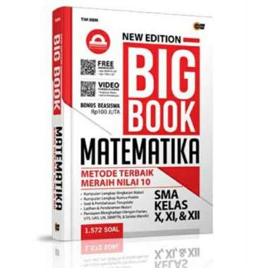 New Edition BIG BOOK SOAL MATEMATIKA SMA KLS X, XI, XII Terupdate