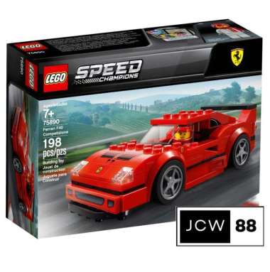 Lego 75890 Speed Champions Ferrari F40 Competizione mainan anak Multi
