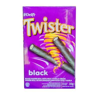 Twister Wafer Roll Choco Delfi 35 g Black Vanilla