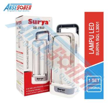 Aksesoren Lampu Led Surya [SQL L1830] / Lampu Darurat Senter Charge / Tahan 8 Jam / Portable Emergen