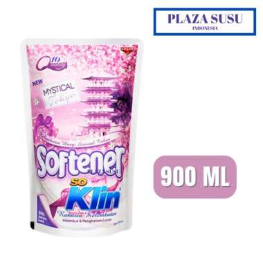 SO KLIN SOFTENER PELEMBUT BAJU 900 ML PEWANGI PAKAIAN REFILL/POUCH PINK
