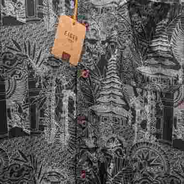 EIGER KEMEJA INDONESIA CULTURAL SHIRT Dark Grey M