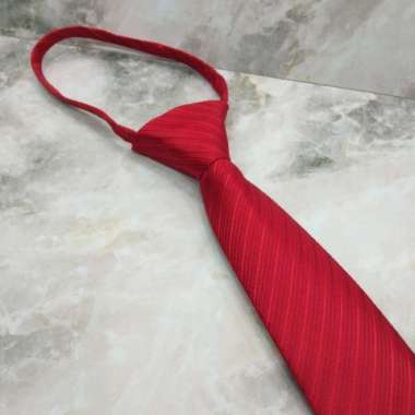 DASI MERAH POLOS DASI MERAH DASI PRIA SIAP PAKAI DASI FORMAL - 03