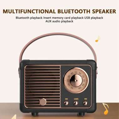 Mini Bluetooth Speaker Retro Classic Radio Portable 3W