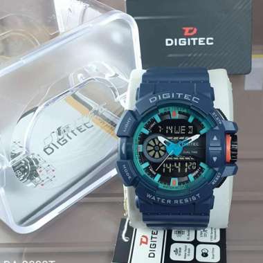 Digitec DG-2080T/DA 2080 Jam Tangan Pria Analog Digital Original Biru