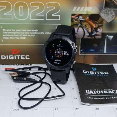 Jam Tangan Pria Digitec Smartwatch Gatotkaca Original-Hitam Hitam