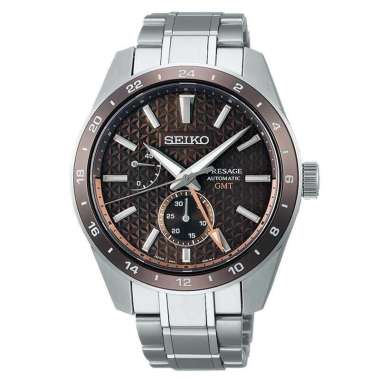 SEIKO SPB225J1 Presage Sharp Edge GMT Spb225 Automatic Brown Dial