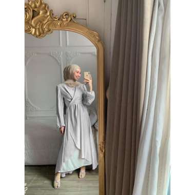 ELENA TUNIK DRESS by TALAOUTFIT | Tunik Sateen | Tunik Satin Kondangan | Baju Tunik Wanita | Dress K