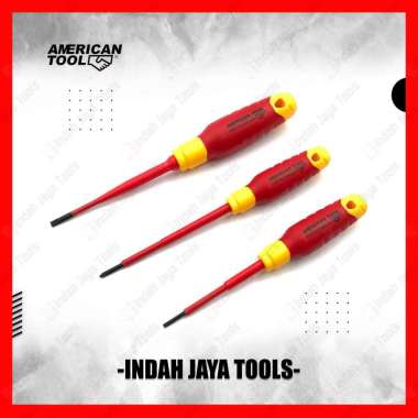 AMERICAN TOOL Obeng Listrik MIN - Electric Magnetic 1000V Screwdriver SL0.8x4.0x100